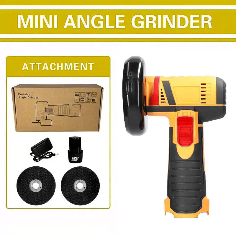 Cordless Mini Angle Grinder | 19500 RPM High Speed Power Tool