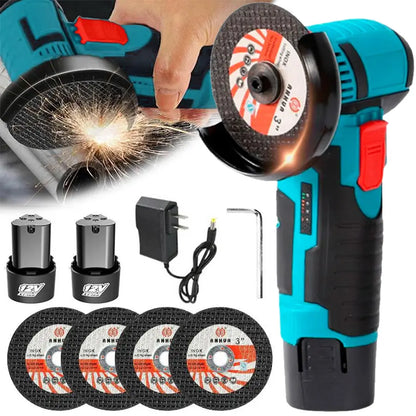 Cordless Mini Angle Grinder | 19500 RPM High Speed Power Tool