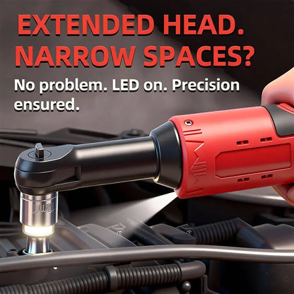 Electric Ratchet Wrench | 12V Cordless Power, Dual Battery Kit